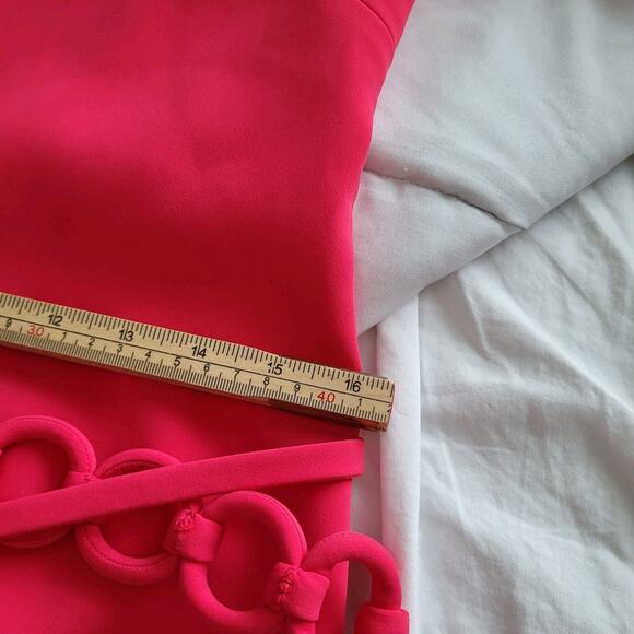 NWT $715 Alexis Sassari Shift Midi Dress Sz XS NEW Wedding Guest Cocktail Resort - Picture 7 of 15